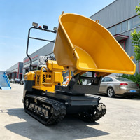 Livraison Gratuite – Mini Dumper sur Chenilles 1500 kg avec Moteur Diesel CE EPA et Benne Hydraulique pour Travaux Agricoles et de Construction