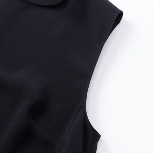Abito da donna Thousand <span class=keywords><strong>Yan</strong></span> in triacetato al 63% con patchwork in pizzo, senza maniche, dritto, traspirante, resistente alle pieghe - Product Image 3
