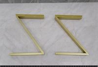 Nouvelles Pieds de Table en Fer en Forme de Z Modernes et Améliorés, Tube Carré Robuste 3*6cm, Personnalisables pour Table à Manger et Salon