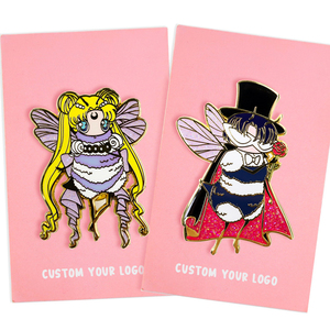 プロのOEM金属工芸品ギフト、カスタムロゴ入りソフト/ハードエナメルピンバッジ（衣類用） - Product Image 4