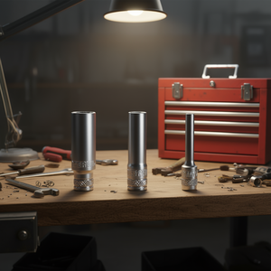 Fervi Long Hexagon <b>Socket</b> Wrench 6mm 8mm 10mm Chrome Vanadium Steel - Product Image 3