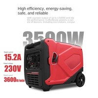 Générateur d'électricité portable au gaz de 3,5 kW - Technologie d'onduleur silencieuse, haute puissance pour la maison et le camping, compatible avec les nouvelles énergies, 230 V 50 Hz