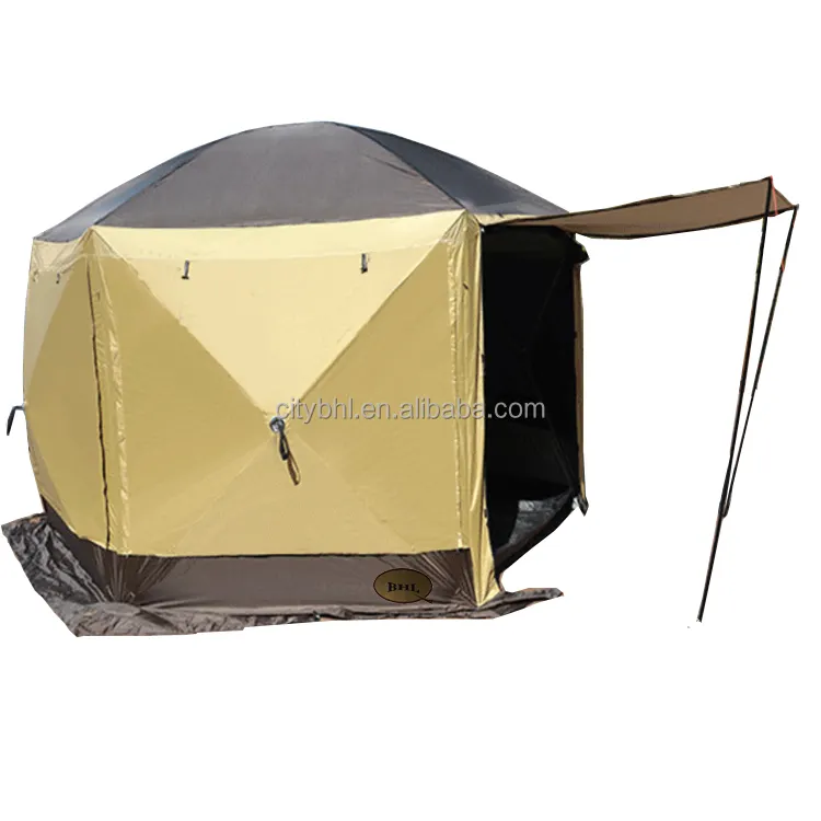 Hexagon Camping beach park lawn shower spa tents outdoor Sun shade dome family BBQ resort Waterproof picnic gazebo 3x3 tent