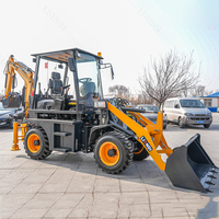 Liondi Mini Wheel Loader Backhoe Excavator 4x4 Mesin Yunnei CE EPA 37kW Motor Efisiensi Tinggi Garansi 1 Tahun Pertanian Konstruksi