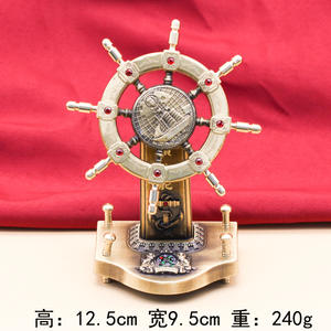 Décorations de bureau modernes et antiques Cadeau de marin Boussole Plaque artisanale en métal Impression numérique personnalisée 1 couleur plaquée Fairy Art - Product Image 3