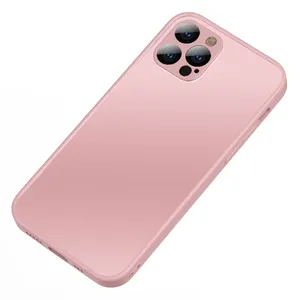 新款到货磨砂玻璃手机壳防刮盖iPhone13 12 11 pro max钢化玻璃手机壳定制