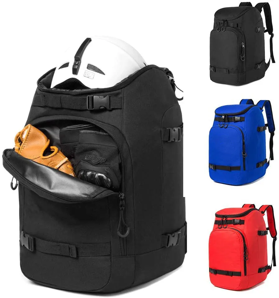 Ski Boot Bag Backpack Waterproof Ski and Snowboard Boots Travel Bag for Ski Helmet