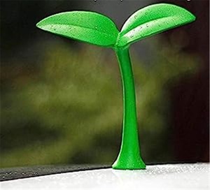 UnUniversal Lovely Creative Green Plants 3D Car roof Grass germogli di soia adesivi per auto piccolo albero alberello alberello auto esterno Sti - Product Image 4