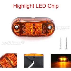 2PCS 12V 24V Feux de position latéraux LED pour camion, feux arrière d'avertissement, feux extérieurs pour voiture, remorque, camion, caravane, bus pour Kamaz - Product Image 4