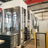 Presse à placage automatisée multicouche à cycle court Vario Press MT8-01, pression maximale 1600 kN, utilisation facile, puissance 39,95 kW, travail du bois