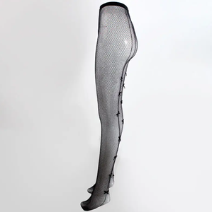 Pantimedias de seda a la moda para mujer, <span class=keywords><strong>medias</strong></span> de red <span class=keywords><strong>transparentes</strong></span> sexis para niñas con diseño de una línea, moda para mujer, 2017 - Product Image 5
