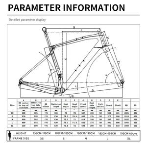 700c אופני חצץ עם פחמן 12 ° חצץ ידית פחמן מלא כביש פחמן 1 x11 מהירות דיסק בלם דיסק אופניים - Product Image 6