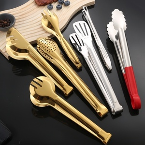 <span class=keywords><strong>Pince</strong></span> alimentaire multifonctionnelle épaissie antidérapante résistante aux hautes températures à trois lignes pour hôtel, steak, <span class=keywords><strong>viande</strong></span> rôtie, gâteau, <span class=keywords><strong>cuisine</strong></span> - Product Image 1