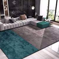 Tapis en laine tissé à la main, pas cher, vente en gros, 8 x 10, 5x7, grand tapis doux pour salon, moderne, personnalisé, bleu, grand tapis pour salon