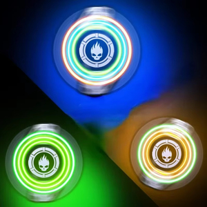 <span class=keywords><strong>Spinner</strong></span> de Mano Luminoso de Aleación, Juguete Antiestrés de Metal, Deformable, para Adultos y Niños, STAR SOLDIER - Product Image 4