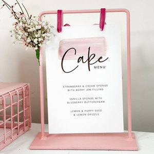 A6 A5 A4 Kích thước bảng <span class=keywords><strong>Menu</strong></span> hiển thị đứng khung kim loại Bảng <span class=keywords><strong>menu</strong></span> chủ cho tiệc cưới nhà hàng - Product Image 3