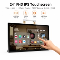 Versi Internasional Buatan China Layar Sentuh Pintar Portabel Model Desktop Bestie 24-inci, Berbasis Android Google TV