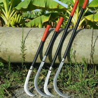 Faucille en acier à haute teneur en manganèse, lame de lancette, petit scimitar, coupe-bananes, petite faucille pour la récolte en extérieur