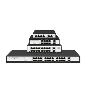 Commutateur POE 1000Mbps 24 ports avec transmetteur de données Ethernet 24Ch réseau 1 Go pour accessoires de vidéosurveillance de sécurité - Product Image 4