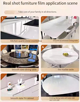 Film de protection transparent anti-pollution, anti-brûlure et anti-rayures pour meubles, comptoirs et tables de cuisine – Prix usine