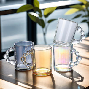 Tasse à café au lait de luxe rétro au design élégant, en verre à bulles à prix abordable, style Instagram, avec tasse à thé de l'après-midi et tasse de niche pour la sieste - Product Image 6