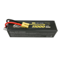 Baterai LiPo RC 100C 8000mAh 4S2P 14.8V Hard Shell Gens Ace Bashing Series untuk Mobil RC Off-road Monster Truck Short Course