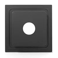Plaque de lentille encastrée professionnelle en acier inoxydable usinée CNC de précision, 141 mm, profondeur d'encaissement 26 mm, compatible Arca pour grand format