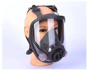 Portable Powered Air Purifier Full Gas Mask Air Filter Respirator Reusable Full Face Gas Mask