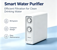 Purificateur d'eau compact sous évier à osmose inverse, machine de traitement de l'eau à haut débit, gain de place pour cuisine, eau potable directe