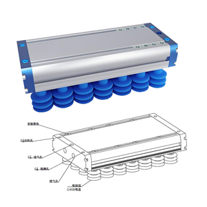 Eingebauter Vakuumgenerator-Greifer mit Silikon-Saugnäpfen für Roboterarm Automatisiertes Materialhandhabungssystem - Product Image 2