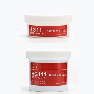 Resina Epossidica ad Alta Temperatura HG111 500g, Stucco per Riparazione Metalli, Colla AB Super Adesiva per Saldatura Pesante, Adatta per Riparazioni Metalliche - Product Image 1