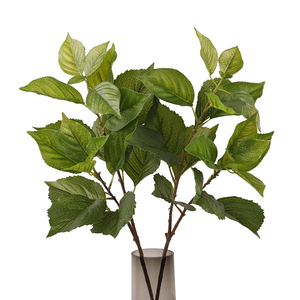 Искусственная ветка листьев тутового дерева LO-74, 72 см, премиум-класса, реалистичная, для декора дома, свадеб, рукоделия - Product Image 1