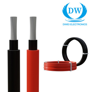 Fil de panneau solaire photovoltaïque DC 1000V EN 50618 4mm2 <span class=keywords><strong>6mm2</strong></span> H1Z2Z2-K câble d'alimentation de fil photovoltaïque solaire thermique XLPE - Product Image 2