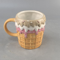 Creatieve keramische cartoon ijsbeker watermok sundae schaal magnetronbestendig melkglas Valentijnsdag trend Quanzhou Fujian
