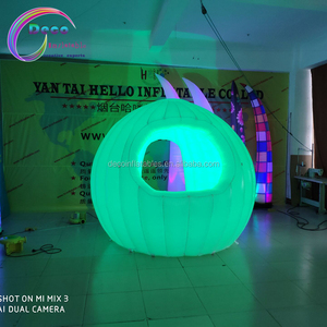 DJ Inflatable Studio Gian Hàng/Inflatable Lều Tuyết Dome Tent Với LED Ánh Sáng - Product Image 2