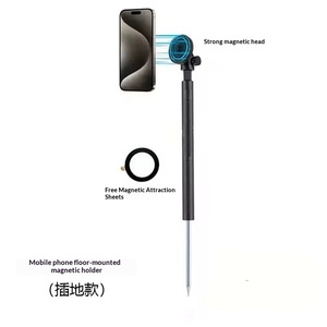 Support de téléphone portable magnétique en alliage d'aluminium, perche à selfie 1,2 m avec piquet de sol pour la photographie et les selfies sur le parcours de golf - Product Image 4