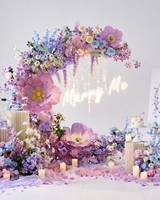 Flores Artificiales de Orquídea Phalaenopsis, Hojas de Dos Puntas, Impresión 3D en Relieve, Textura Suave Similar a la de una Película, Día de San Valentín