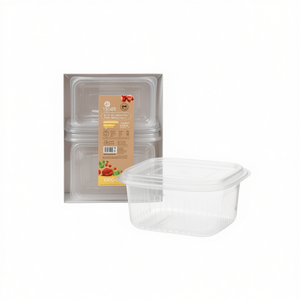 Contenedor Apilable Rectangular Desechable de 1000CC para Almacenamiento de Alimentos, 6U, Envase Tap Bisag Reutilizable para Viaje - Product Image 3