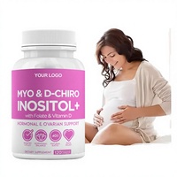 Complément de Fertilité en Myo-inositol 1000mg en Gros pour Femmes et Adultes, Multivitamine Folate, D-Chiro Inositol, Capsules Naturelles