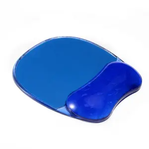 Crystal Gel Mouse Pad , Ergonomic Design, Transparent Soft Gel Wrist Rest