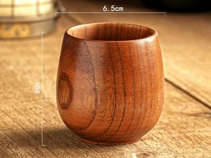 TaiLai - Vaso de Whisky de Madera Maciza Natural de Primera Calidad, Copa Vintage para Vino, Té, Café, Cerveza, Técnica de Pulido a Mano - Product Image 2
