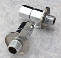 Robinet de douche triangulaire moderne en acier inoxydable de qualité supérieure, installation facile, pour salle de bain et hôtel