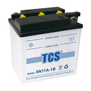 Batería TCS N11A-1B CHINA TCS de Plomo-Ácido de <span class=keywords><strong>6</strong></span> <span class=keywords><strong>Voltios</strong></span> para Motocicleta, Batería de Carga Seca - Product Image 1