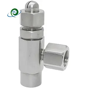 stainless steal 304 spray angle 60 or 80 degree adjustable air atomizing nozzles for dust control