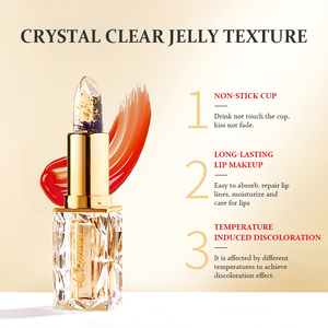 Jelly rouge à lèvres maquillage magique température changeante couleur teinte rouge à lèvres OEM mat rouge à lèvres durable imperméable PH <span class=keywords><strong>baume</strong></span> à lèvres - Product Image 3