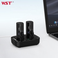 WST Power Banks Mini station d'accueil à affichage numérique LED 5000mAh PD 20W Power Bank de conception de queue de charge rapide avec prise