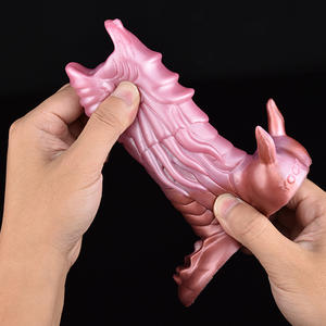 <span class=keywords><strong>Prix</strong></span> usine réutilisable silicone Fiery Dragon Sleeve élargissement gode forte stimulation clitoris manchon préservatif pour homme - Product Image 4