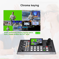 Mezclador de producción en vivo Multi Cámara 5 canales Conmutador de video con control de cámara PTZ Conmutador de transmisión Compatible con transmisión en vivo