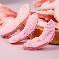 Premium Gefreeze-droogde Perzikplakjes, Ongesuikerd Gefreeze-droogd Fruit, Gezonde Knapperige Gedroogde Vruchten Groothandelslevering aan Wereldwijde Voedingsdistributeurs