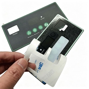 Autocollant de clavier à membrane OEM personnalisé pour styler capillaire, avec réglage souffler/moins/plus, brosse de nettoyage et adhésif 3M - Product Image 4